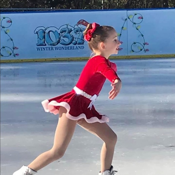 Christmas show figure skating dress - Picture 6 of 10
